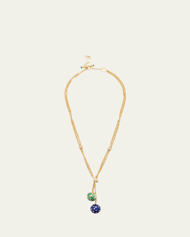 Night & Day Lariat Necklace with Diamonds